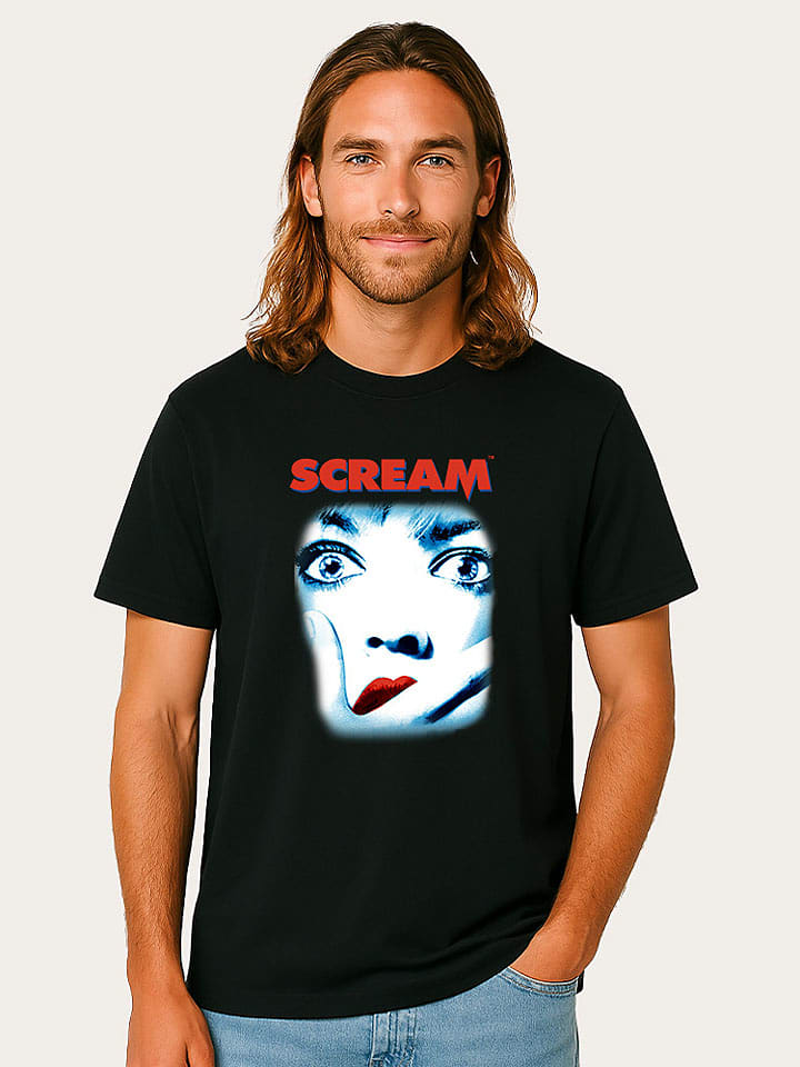 WOOOP Koszulka "Scream Official Movie Poster" w kolorze czarnym rozmiar: L