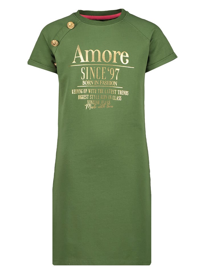 Vingino Sukienka "Pirza" w kolorze zielonym rozmiar: 104