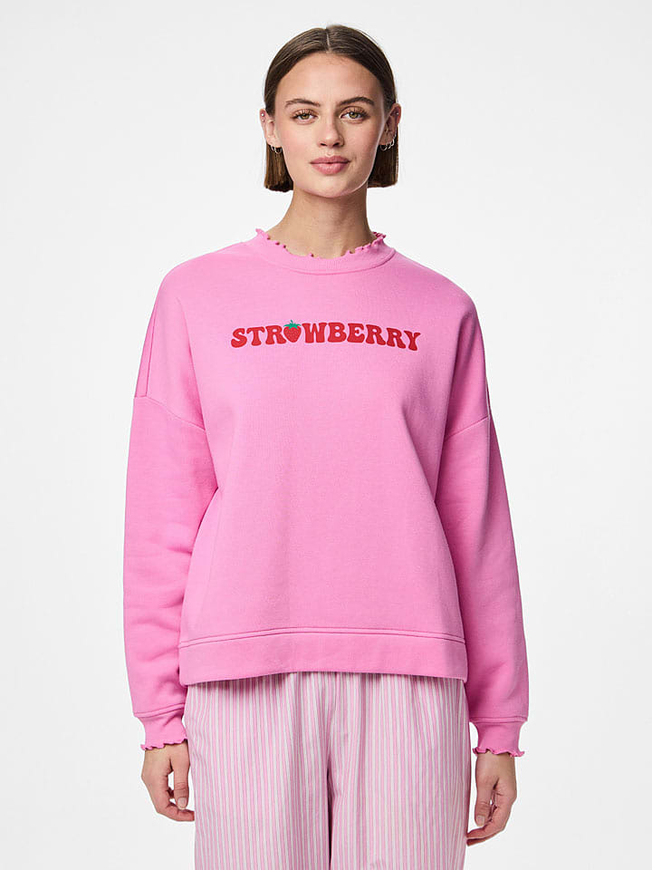 Pieces Bluza "Maliah" w kolorze jasnoróżowym rozmiar: S