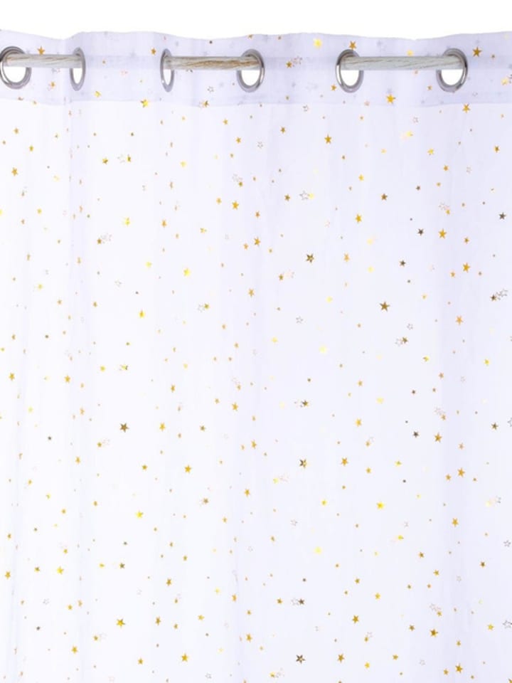 WellHome for Kids Zasłona w kolorze biało-złotym- 250 x 140 cm rozmiar: onesize