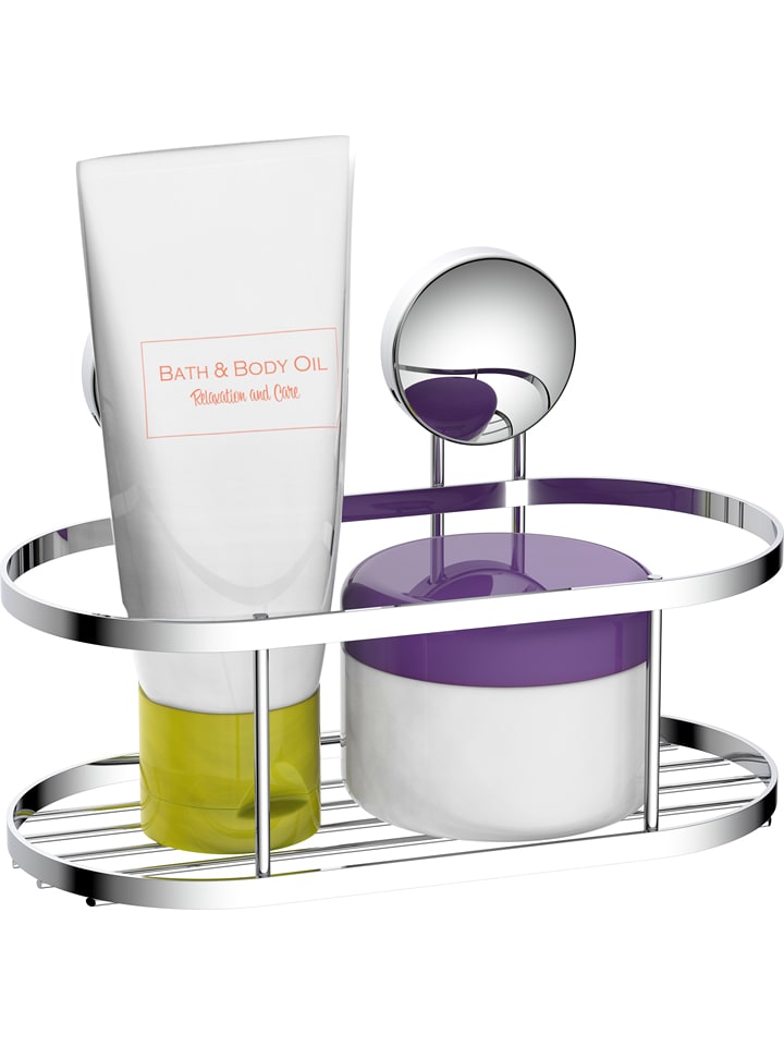 Schütte Półka prysznicowa w kolorze srebrnym - 22 x 8 x 11 cm rozmiar: onesize