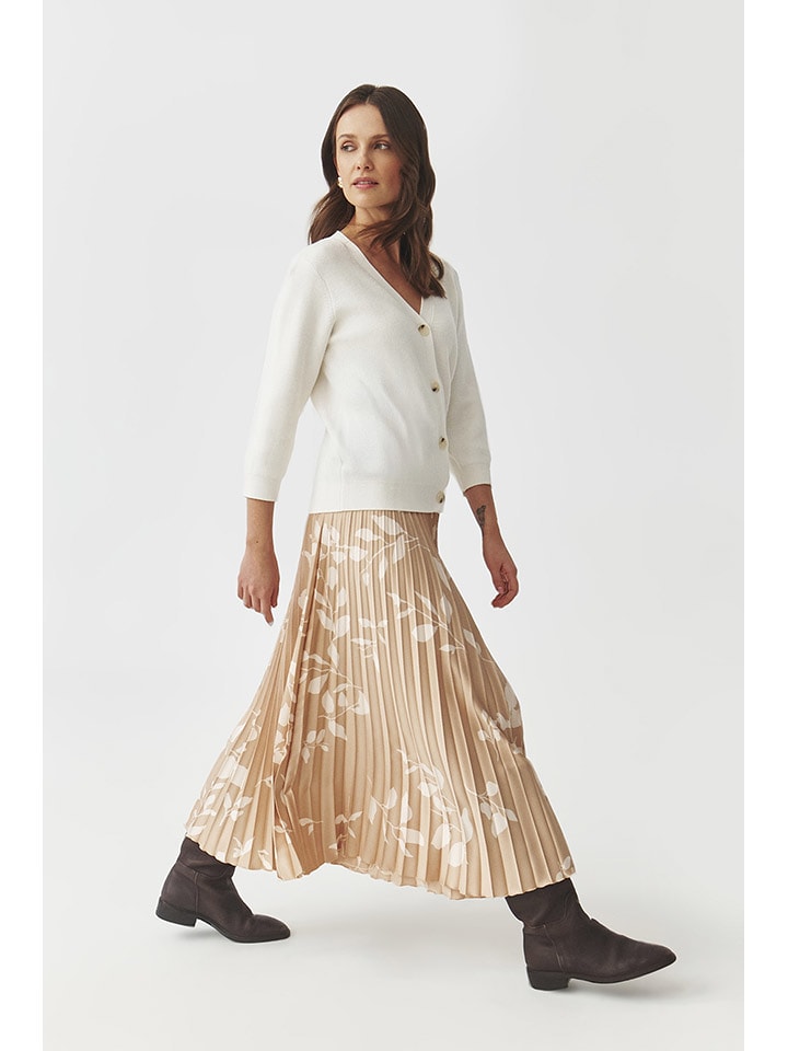 TATUUM Spódnica w kolorze beżowo-kremowym rozmiar: L