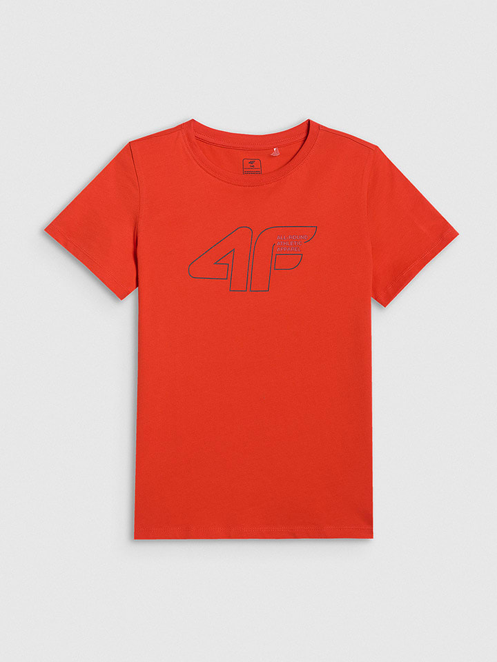 4F Koszulka w kolorze pomarańczowym rozmiar: 146