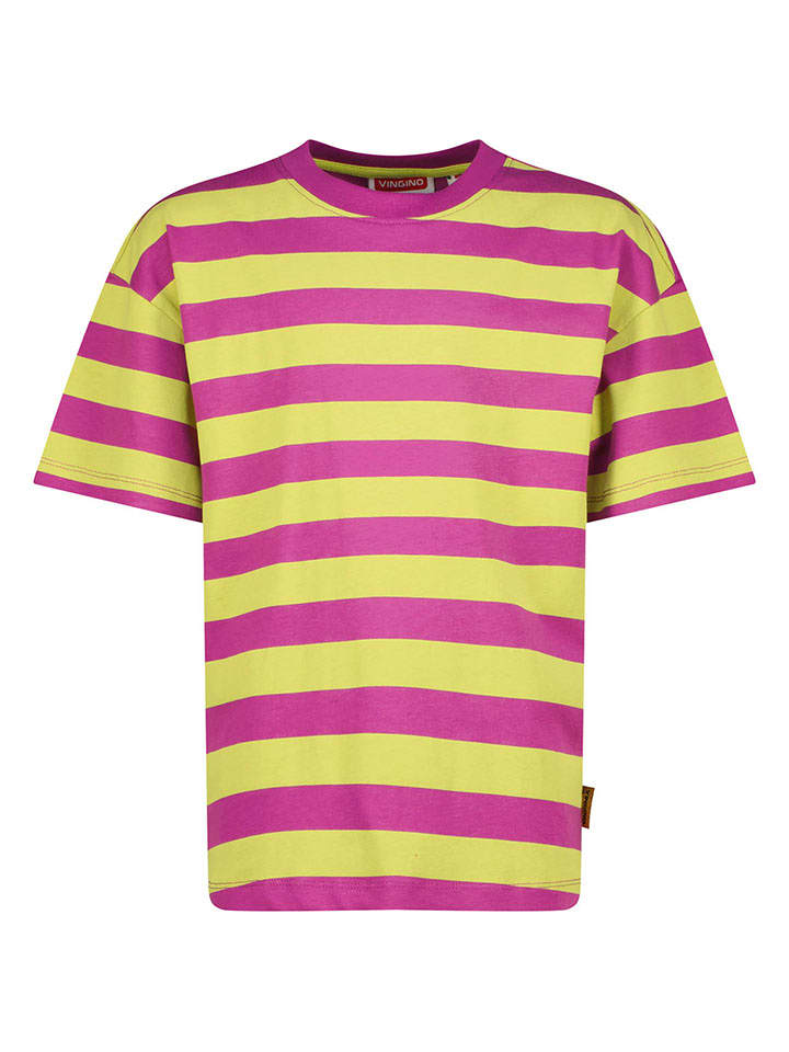 Vingino Koszulka w kolorze fioletowo-żółtym rozmiar: 152