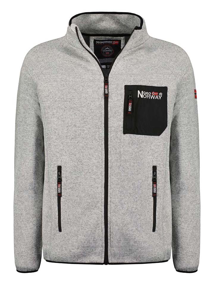 Geographical Norway Kurtka polarowa "Title" w kolorze jasnoszarym rozmiar: XL