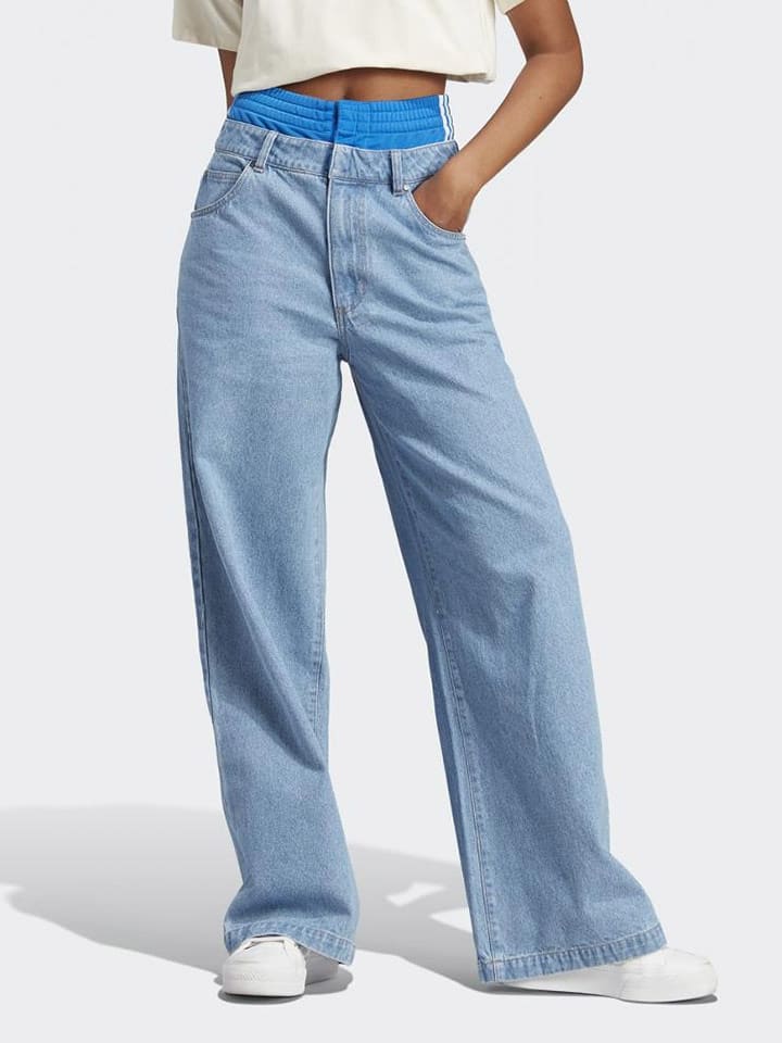 adidas Dżinsy - Comfort fit - w kolorze błękitnym rozmiar: 32