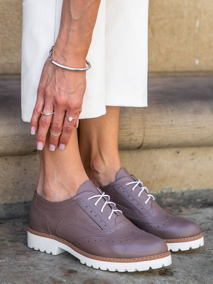 Zapato Skórzane trzewiki w kolorze taupe rozmiar: 39