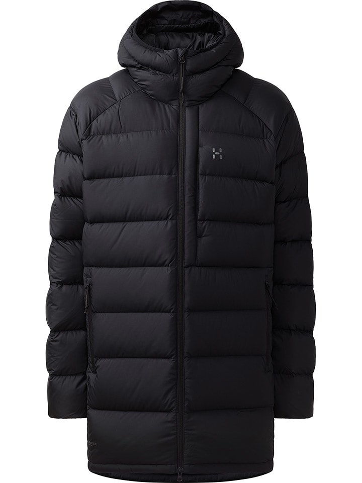 Haglöfs Płaszcz puchowy "Rosson Down" w kolorze czarnym rozmiar: L