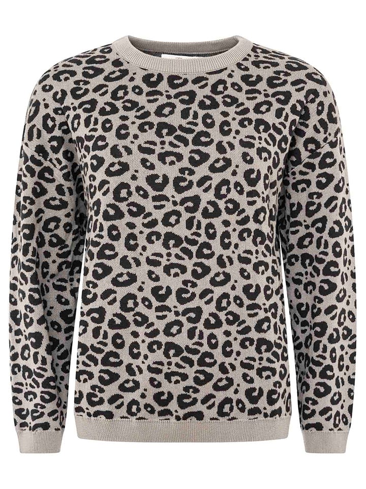 Zwillingsherz Sweter "Leo" w kolorze szarym rozmiar: L/XL