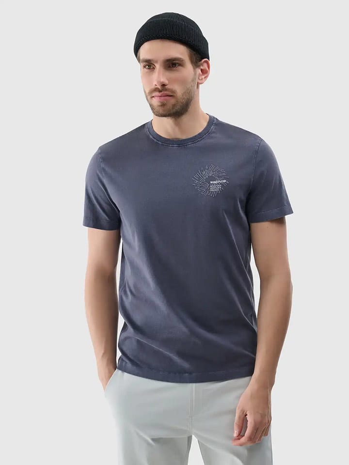 4F Koszulka w kolorze granatowym rozmiar: S