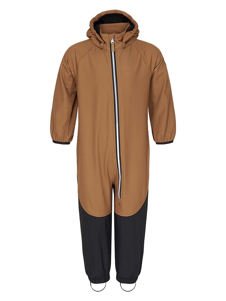 HULABALU Kombinezon softshellowy "Secret" w kolorze jasnobrązowym rozmiar: 104