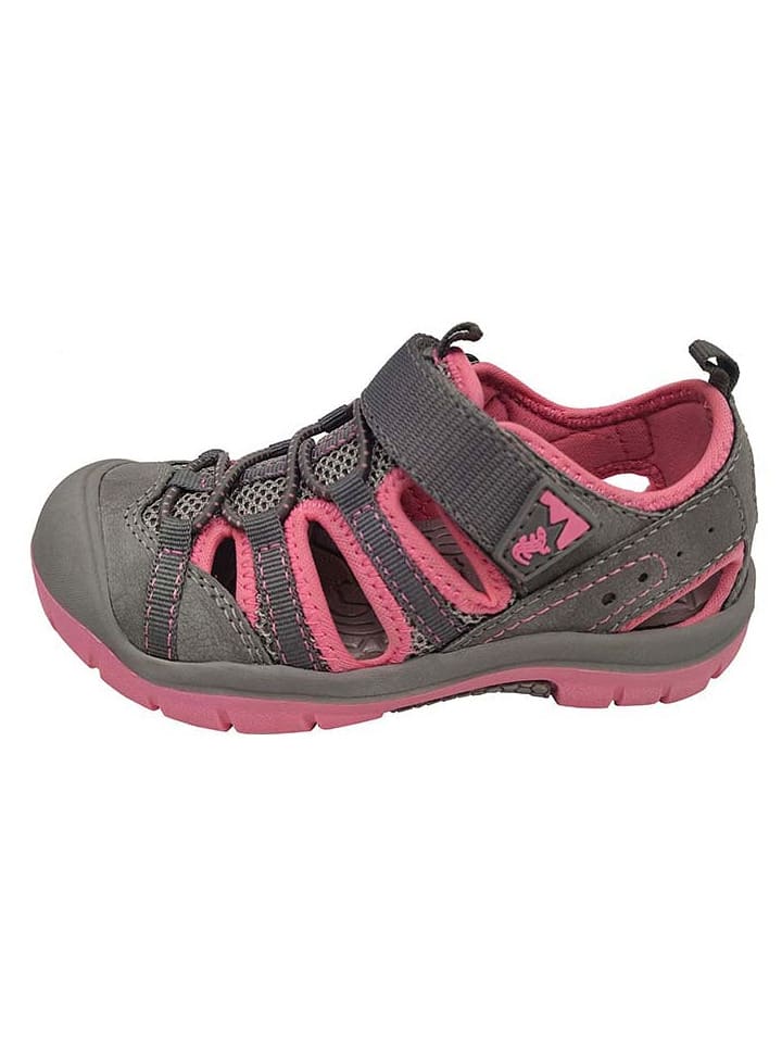 Lurchi Półsandały "Pete" w kolorze szaro-jasnoróżowym rozmiar: 33