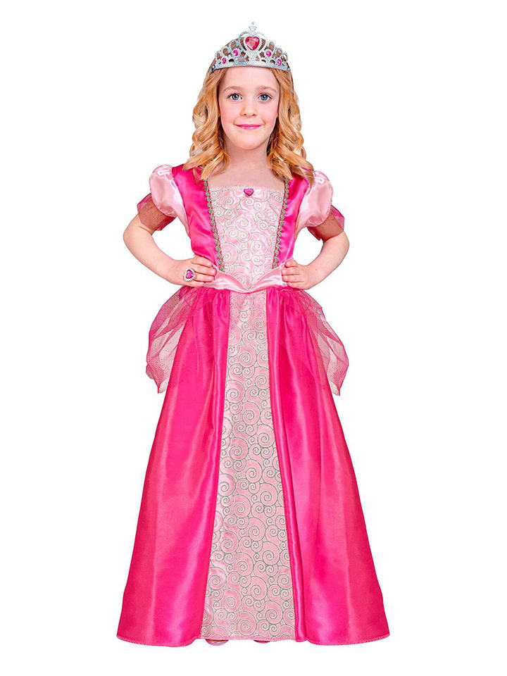 Carnival Party 2-częściowy kostium w kolorze różowym rozmiar: 140