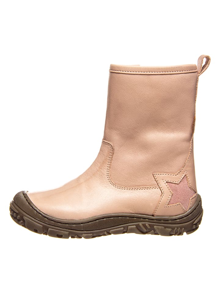 BO-BELL Skórzane botki zimowe w kolorze jasnoróżowym rozmiar: 29