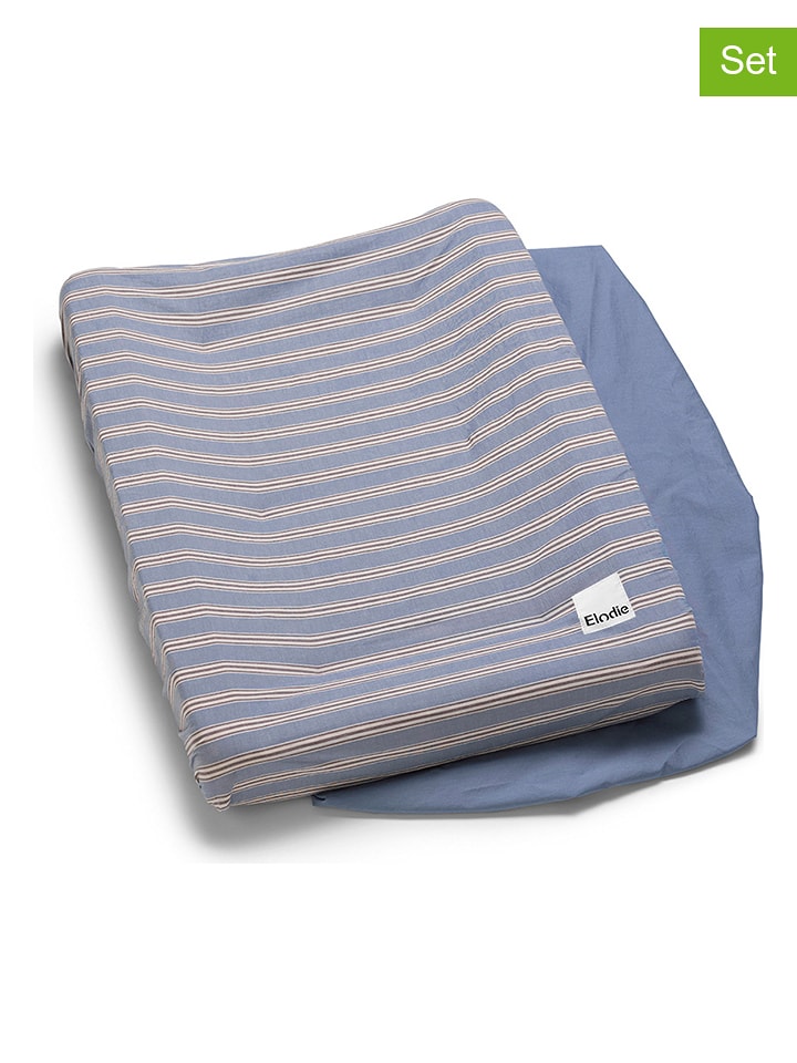 Elodie Details Poszewki (2 szt.) w kolorze szaro-beżowym na matę do przewijania - 74 x 48 cm rozmiar: onesize