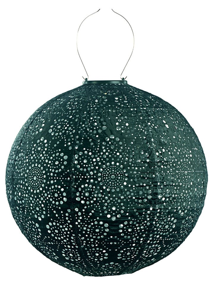 Lumiz Lampion solarny LED "Fiore Rond" w kolorze zielonym - Ø 40 cm rozmiar: onesize