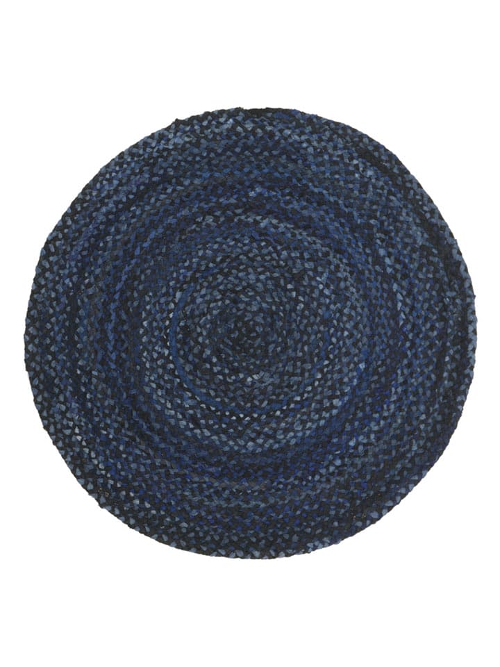 Safavieh Dywan "Braided" w kolorze granatowym rozmiar: 122x122 cm