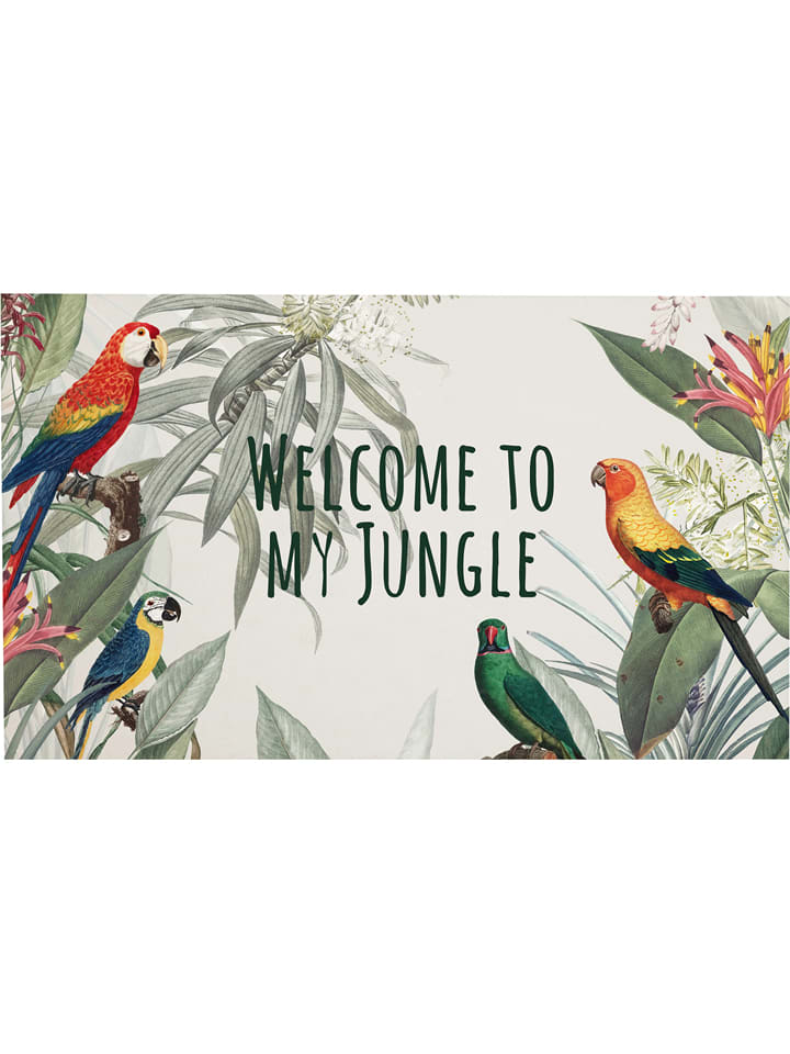 Madre Selva Wycieraczka "My Jungle" ze wzorem - 70 x 40 cm rozmiar: onesize