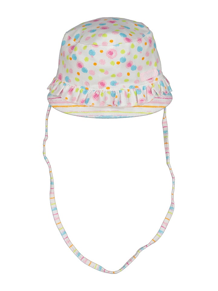 Döll Czapka w kolorze białym ze wzorem rozmiar: 41 cm