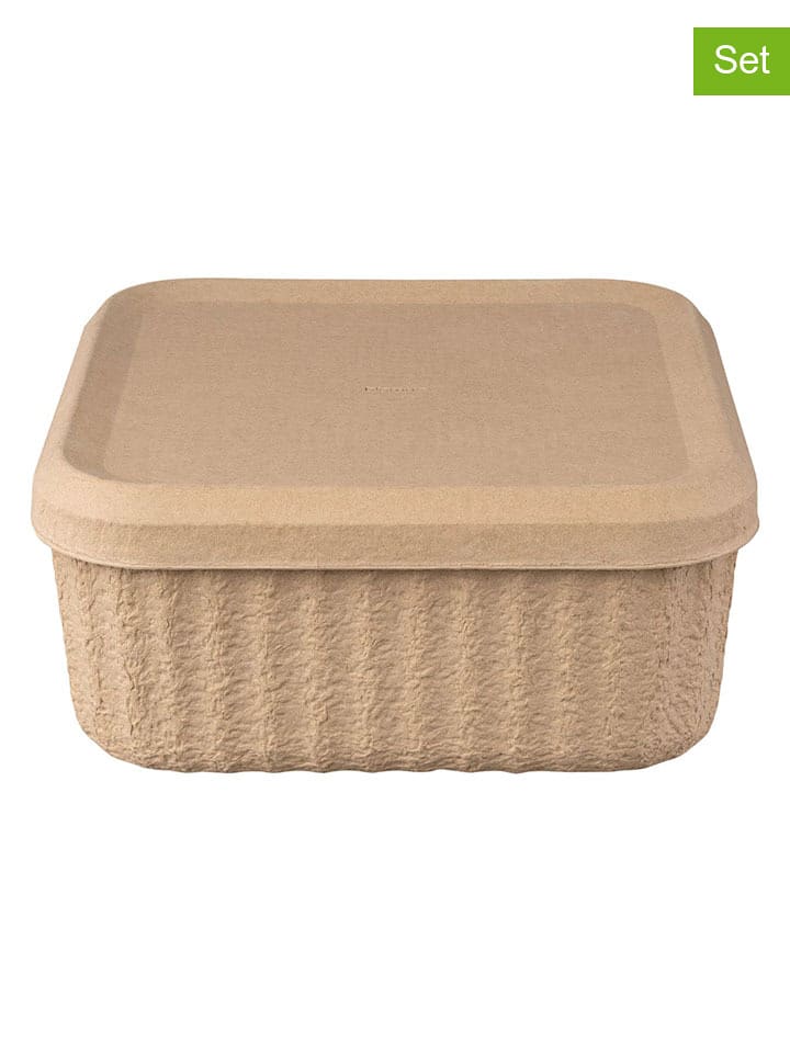 Blomus Pojemniki (2 szt.) "Redo" w kolorze beżowym - 32 x 15 cm rozmiar: onesize