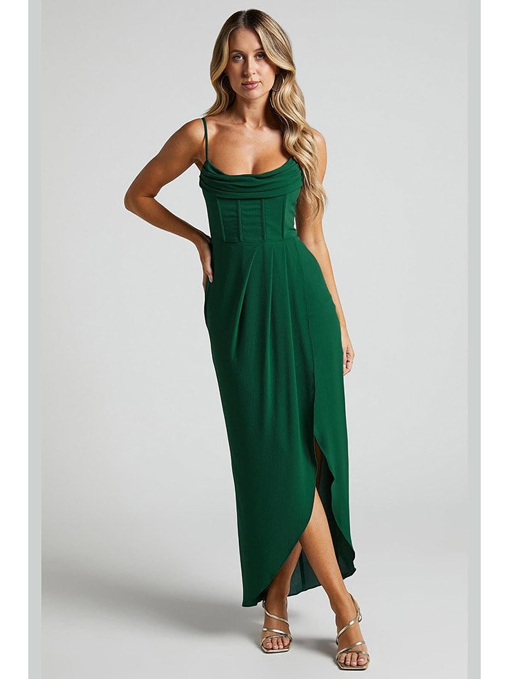 trendyol Sukienka w kolorze ciemnozielonym rozmiar: M