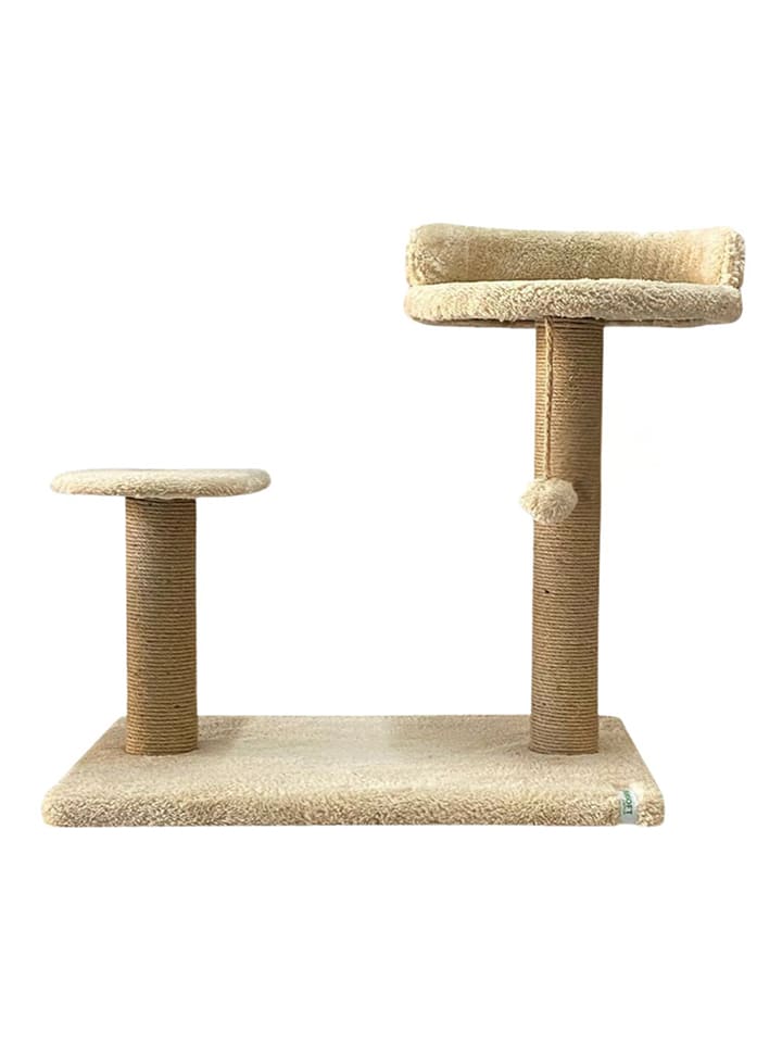 Paws&Whiskers Drapak w kolorze beżowym dla kota - 50 x 46 x 35 cm rozmiar: onesize