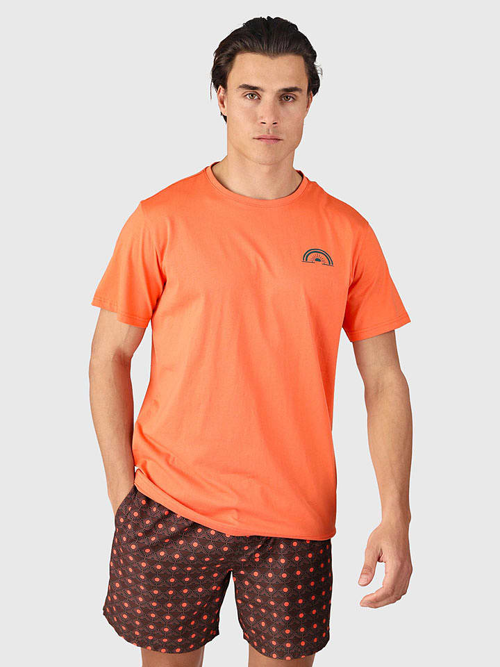 Brunotti Koszulka "Archi" w kolorze pomarańczowym rozmiar: M