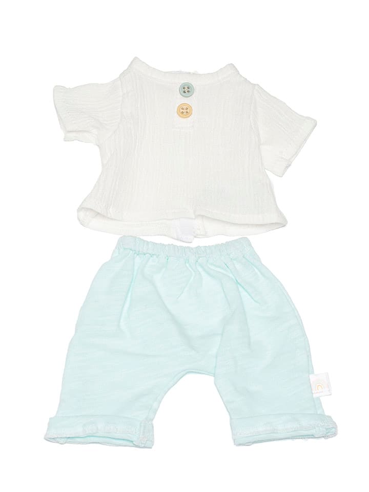 Miniland Ubranko "Sea" w kolorze biało-miętowym dla lalki - 3+ rozmiar: onesize