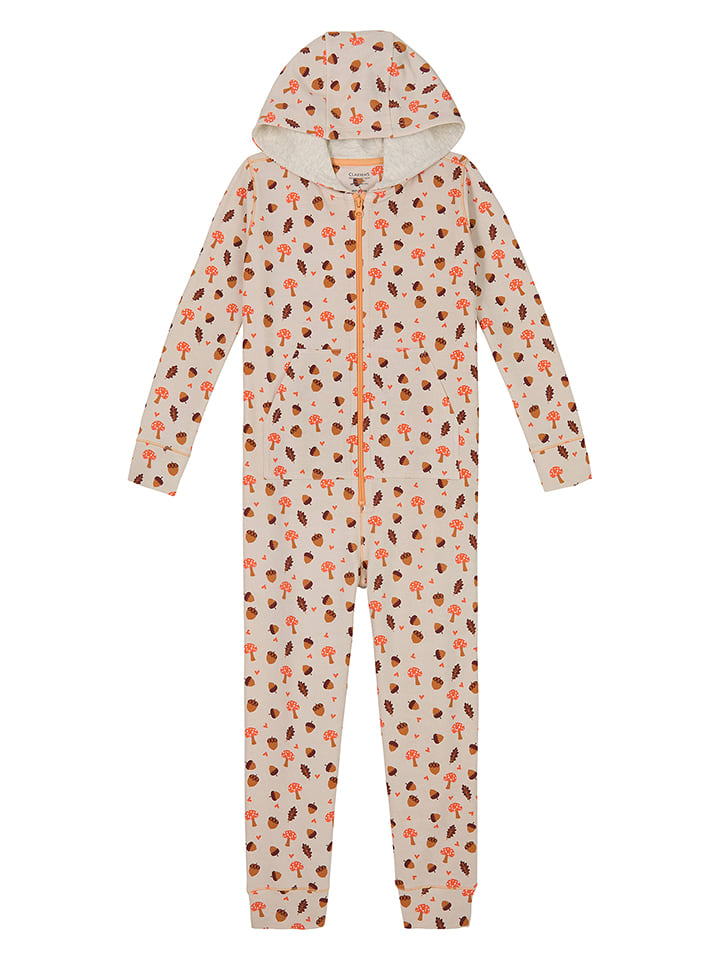 Claesens Piżama w kolorze beżowym ze wzorem rozmiar: 128