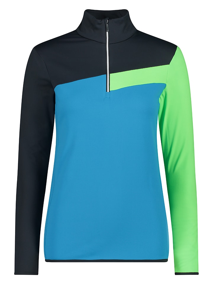 CMP Bluza polarowa w kolorze niebiesko-antracytowo-zielonym rozmiar: 42