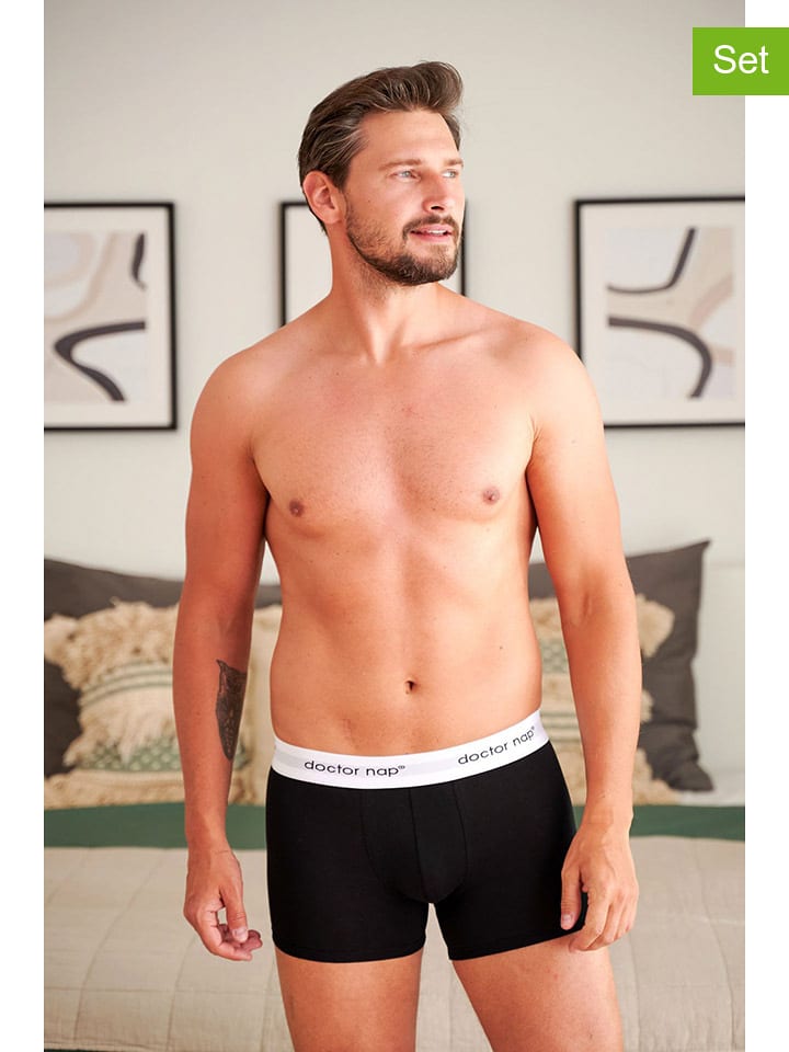 Doctor Nap Bokserki (3 pary) w kolorze czarnym rozmiar: XXL