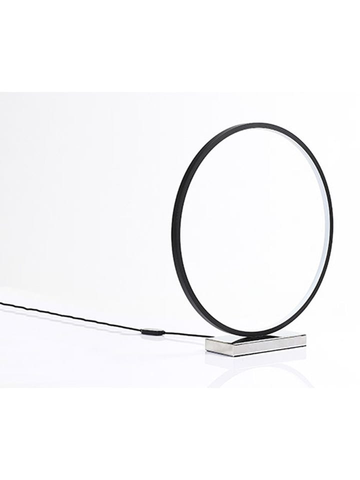 Designnest Lampa stołowa LED "Heng" w kolorze czarnym - Ø 35 cm rozmiar: onesize