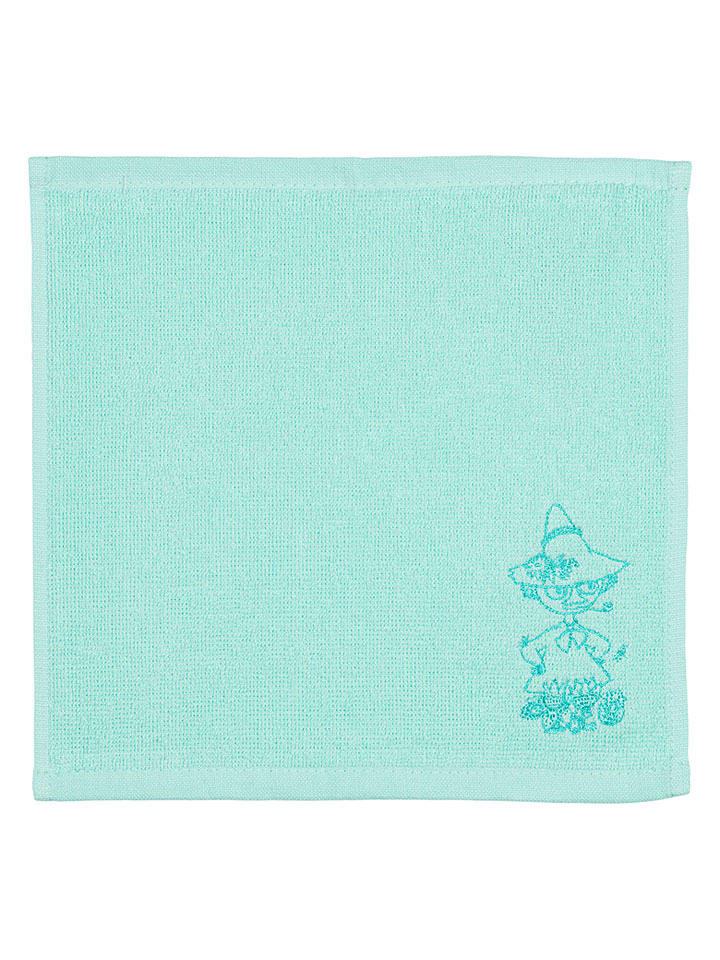 Moomin Ręcznik "Moominpappa" w kolorze turkusowym do twarzy - 25 x 25 cm rozmiar: onesize