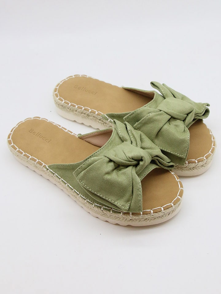 Bellucci Klapki w kolorze zielonym rozmiar: 39