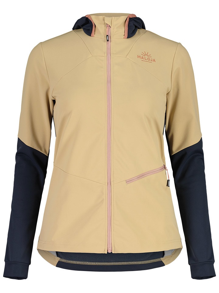 Maloja Kurtka hybrydowa "MarlingM" w kolorze beżowo-granatowym rozmiar: L