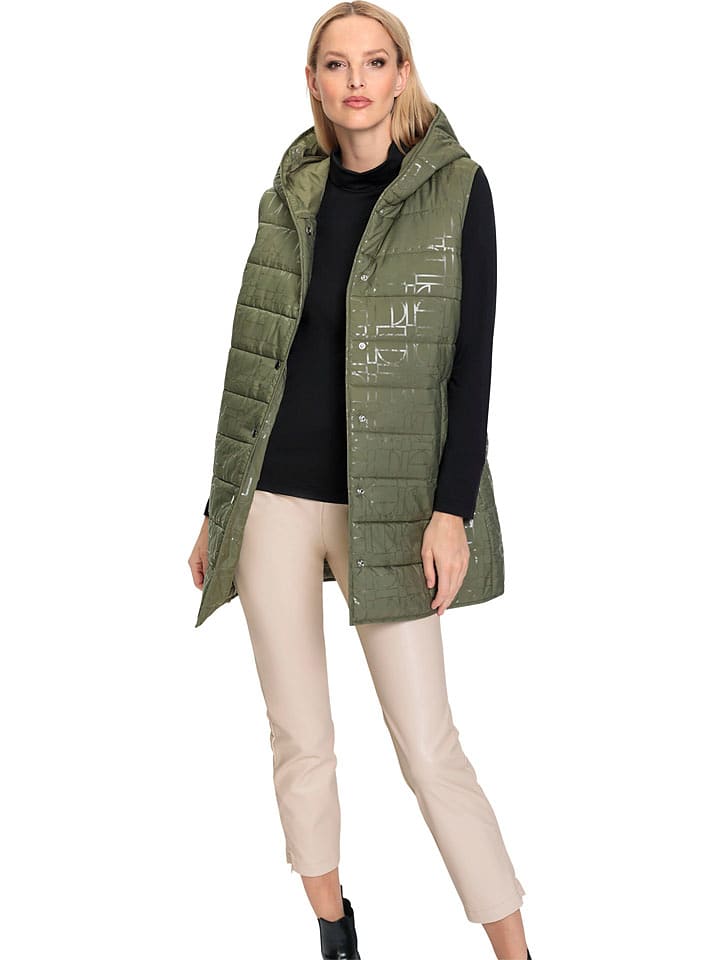 Heine Kamizelka pikowana w kolorze zielonym rozmiar: 38