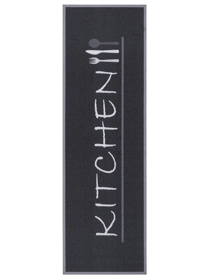 Hanse Home Chodnik kuchenny "Kitchen Cutlery" w kolorze czarnym rozmiar: 50x150 cm