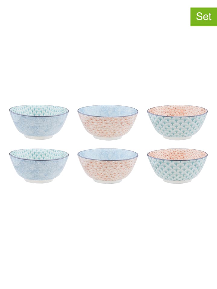 Björn Miski śniadaniowe (6 szt.) "Pastel" w różnych kolorach - Ø 15 cm rozmiar: onesize