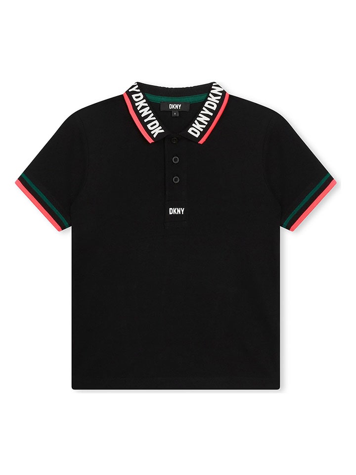DKNY Koszulka polo w kolorze czarnym rozmiar: 164