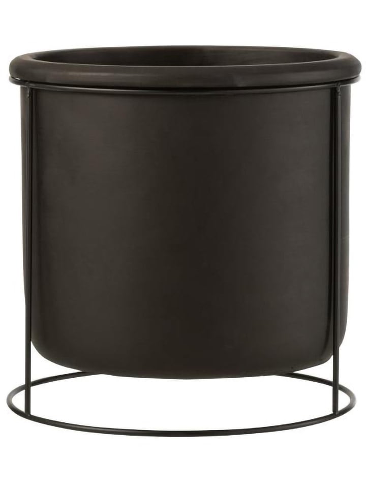 J Line Osłonka w kolorze czarnym na doniczkę - wys. 19,5 x Ø 20 cm rozmiar: onesize