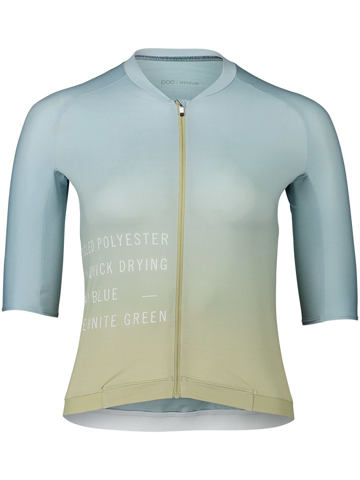 POC Koszulka kolarska "Pristine" w kolorze błękitno-zielonym rozmiar: XL