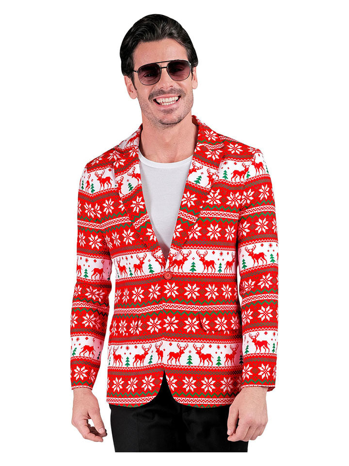 Widmann Blezer "Merry Christmas" w kolorze czerwono-białym rozmiar: XL