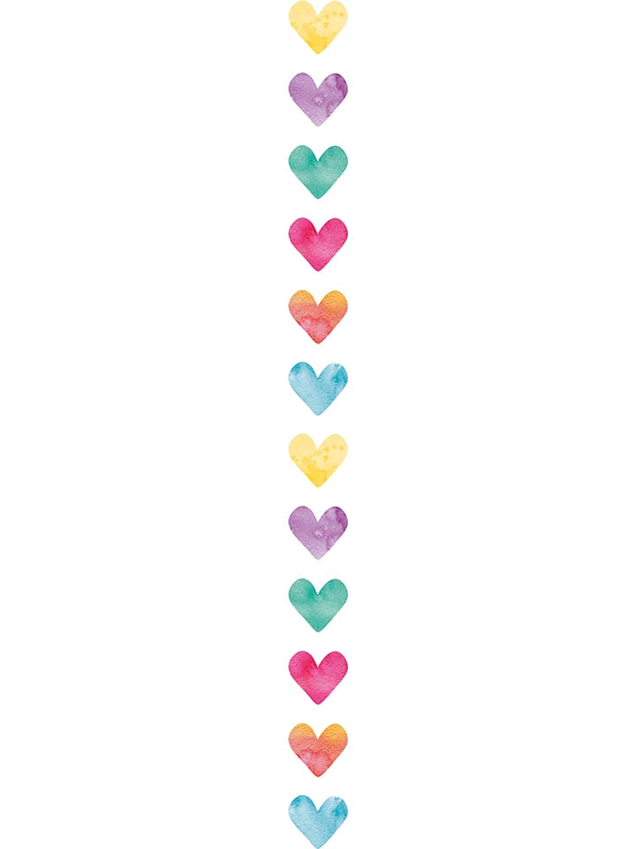 folia PAPER Naklejki Washi (200 szt.) "Hearts" w różnych kolorach rozmiar: onesize
