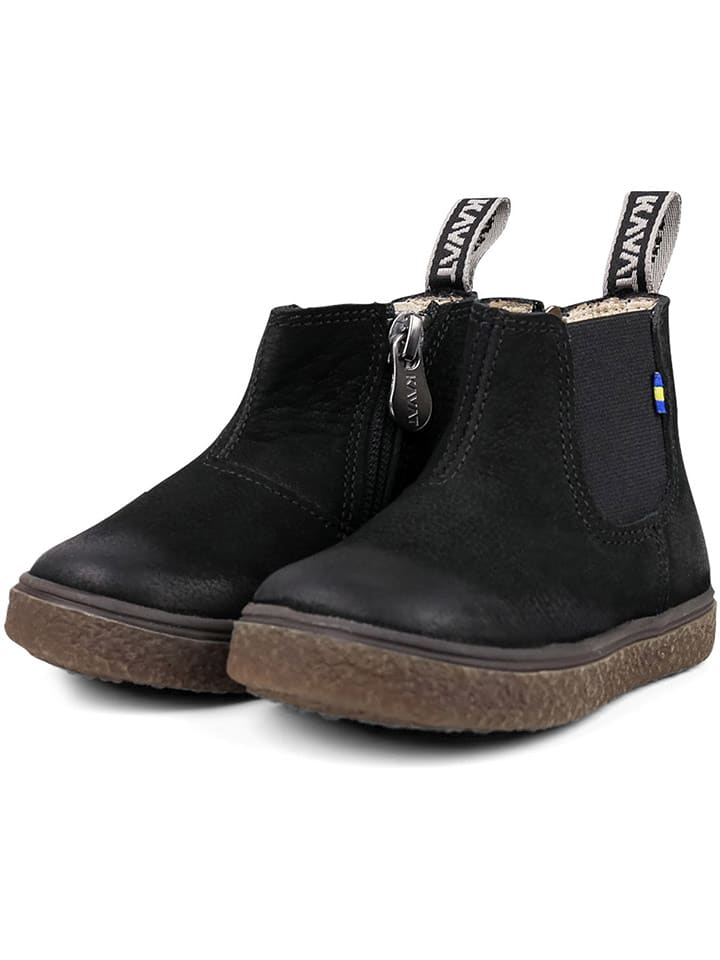 KAVAT Skórzane botki "Mariestad" w kolorze czarnym rozmiar: 23