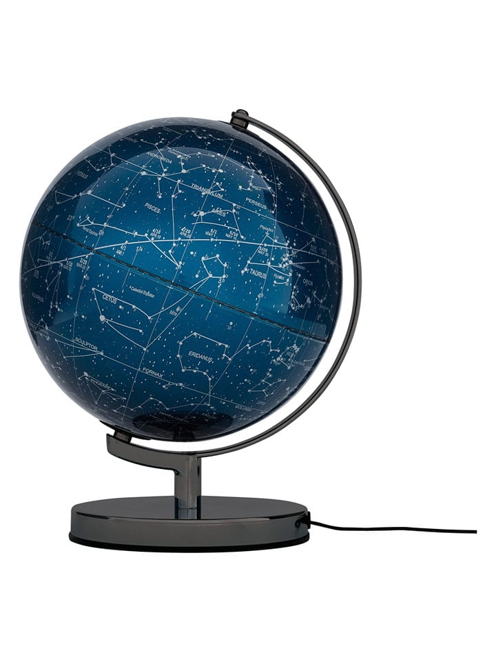 Troika Świecący globus w kolorze niebiesko-granatowym - wys. 32 x Ø 25 cm rozmiar: onesize