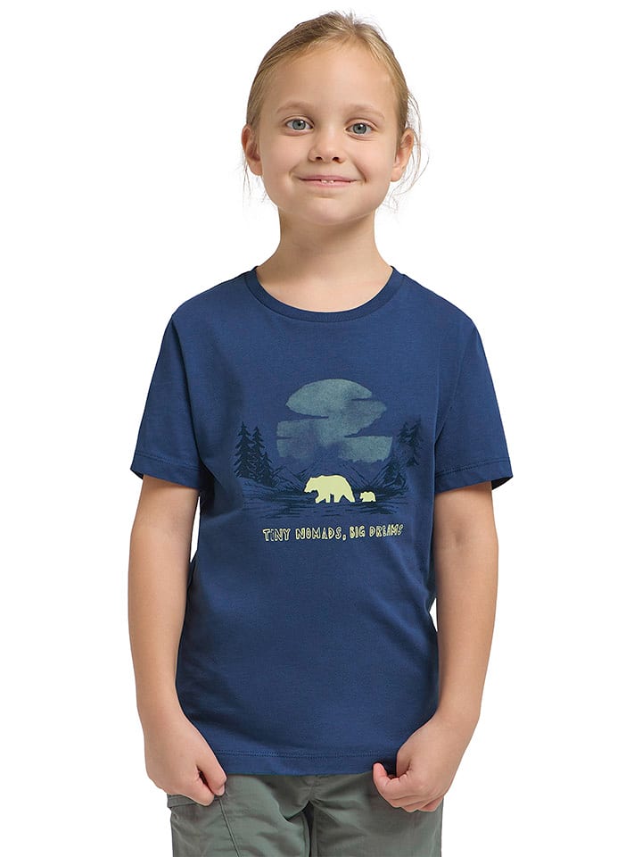 Jack Wolfskin Koszulka "Graphic" w kolorze granatowym rozmiar: 164