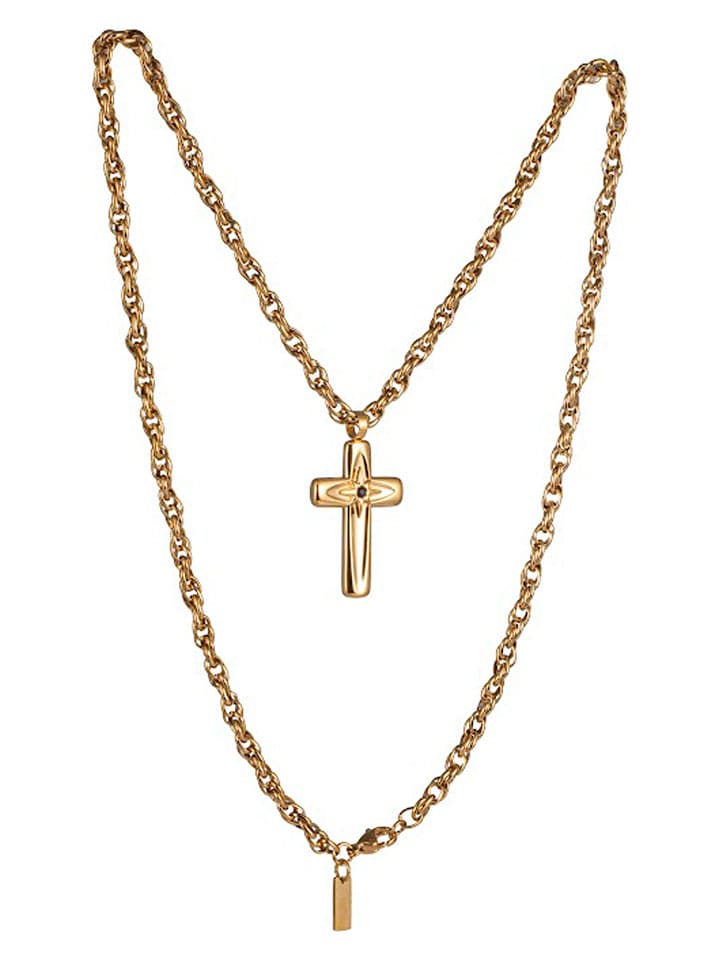 U.S. Polo Assn. Pozłacany naszyjnik z zawieszką - dł. 55 cm rozmiar: onesize