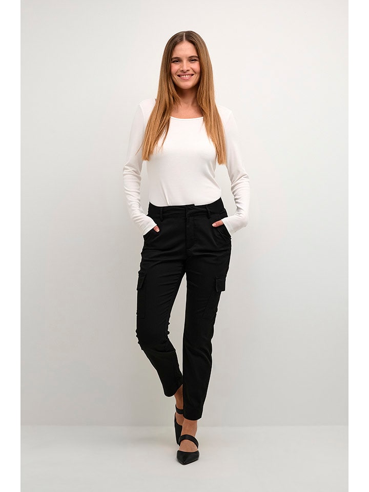 Kaffe Bojówki w kolorze czarnym rozmiar: 34