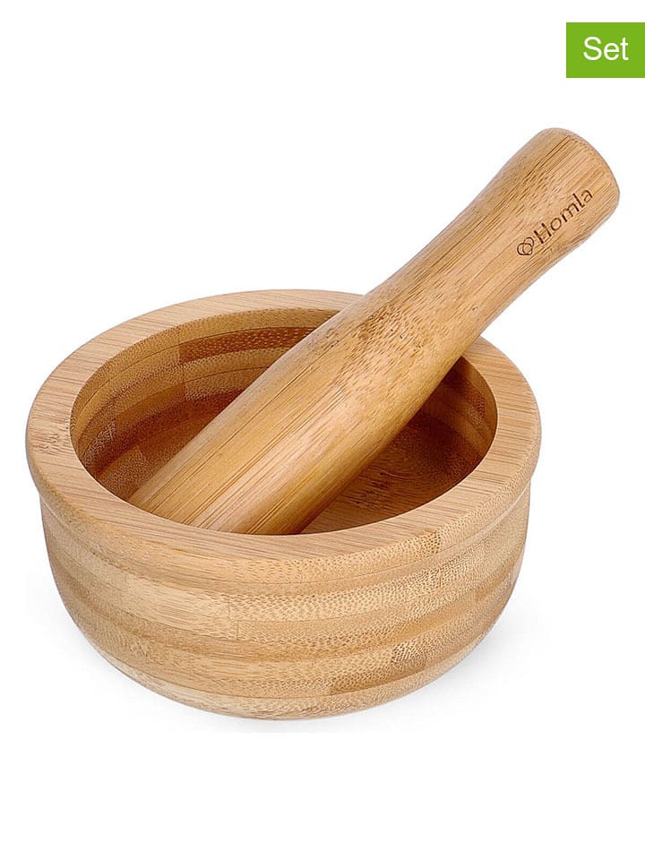 Homla 2-częściowy zestaw "Bambou" w kolorze jasnobrązowym rozmiar: onesize