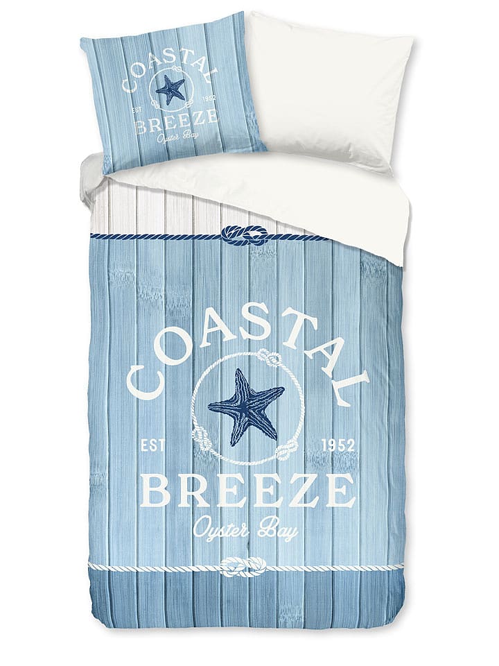 Good Morning Komplet pościeli "Breeze" w kolorze niebieskim rozmiar: 135x200 cm